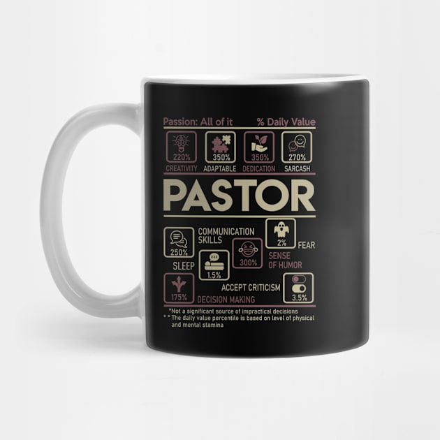 Pastor T Shirt - Multitasking Daily Value Gift Item Tee by candicekeely6155